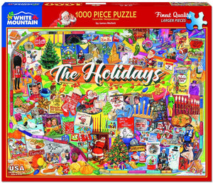 White Mountain The Holidays 1000pc Puzzle - Sweets and Geeks