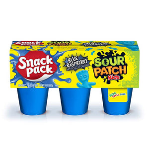 Snack Pack Sour Patch Kids Blue Raspberry 3.25oz - Sweets and Geeks