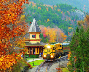 White Mountain Scenic Railroad 1000pc Puzzle - Sweets and Geeks