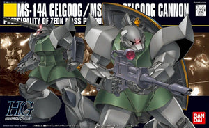 Mobile Suit Gundam HGUC MS-14A Gelgoog With MS-14C Gelgoog Cannon 1/144 Scale Model Kit - Sweets and Geeks