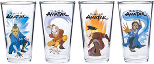 Avatar the Last Airbender Characters 4pc. 16oz. Pint Glass Set - Sweets and Geeks