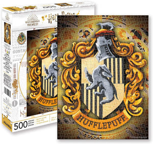Harry Potter Puzzle Hufflepuff Crest (500 Piece Jigsaw Puzzle) - Sweets and Geeks