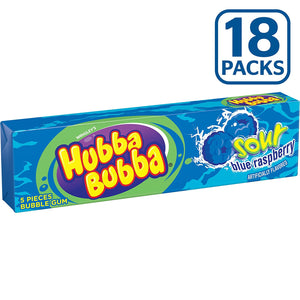Hubba Bubba Max Gum Sour Blue Raspberry - Sweets and Geeks