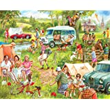 Happy Campers (1337pz) - 1000 Piece Jigsaw Puzzle - Sweets and Geeks