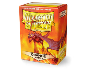 Dragon Shield Matte Sleeves 100ct - Orange - Sweets and Geeks