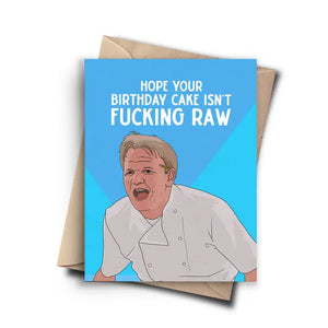 Funny Birthday Card - Gordon Ramsay Pop Culture Card - Sweets and Geeks