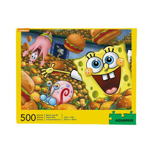 SpongeBob Krabby Patties 500pc Puzzle - Sweets and Geeks