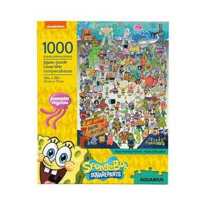 SpongeBob SquarePants - Cast 1000 Piece Jigsaw Puzzle - Sweets and Geeks