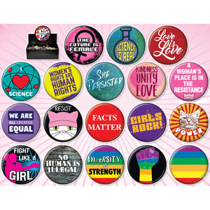 Empowerment Button Assortment - Sweets and Geeks