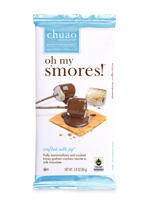 CHUAO MILK CHOCOLATE OH MY S'MORES 2.8 OZ BAR - Sweets and Geeks