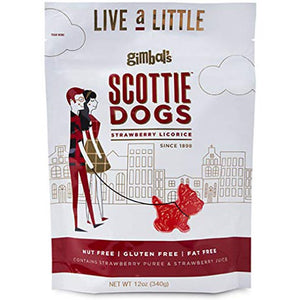 Strawberry Licorice Scottie Dogs 6 OZ. - Sweets and Geeks
