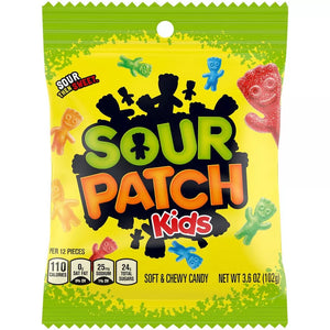 Sour Patch Kids Original 3.6oz Peg Bag - Sweets and Geeks