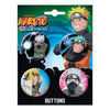 Naruto 4 Button Set - Sweets and Geeks
