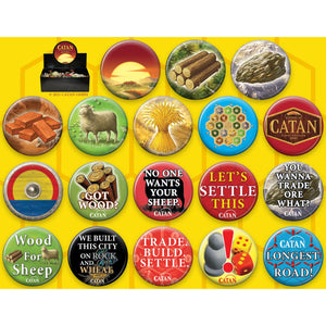 Settlers of Catan Button Assortment - Sweets and Geeks