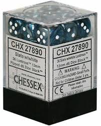 Lustrous 12mm Dice Block (36 Dice) - Sweets and Geeks