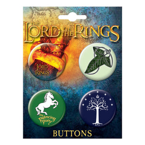 Lord of The Rings Button Set - Sweets and Geeks