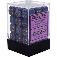 Lustrous 12mm Dice Block (36 Dice) - Sweets and Geeks