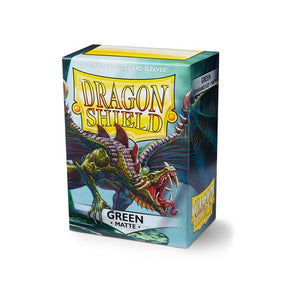 Dragon Shield Matte Sleeves 100ct - Green - Sweets and Geeks