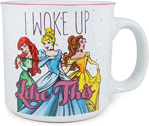 Disney Princess I Woke Up Like This 20oz Ceramic Camper Mug - Sweets and Geeks