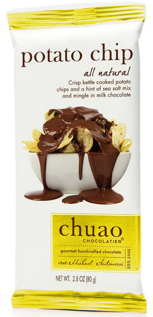 CHUAO CHOCOLATE BAR POTATO CHIP - MILK - Sweets and Geeks