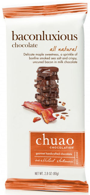 CHUAO CHOCOLATE BAR BACONLUXIOUS - MILK - Sweets and Geeks