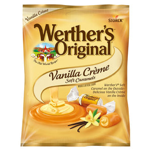 Werther's Original Chewy Vanilla Creme's 2.2oz Peg Bag - Sweets and Geeks