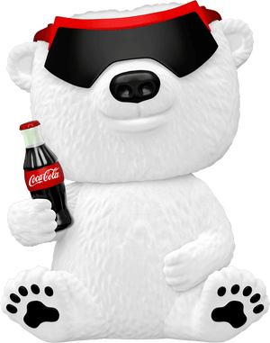 Funko Pop! Ad Icons: Coca-Cola - 90's Coca-Cola Polar Bear #158 (Flocked) - Sweets and Geeks