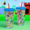 Super Mario Plastic Cup and Straw Set - Sweets and Geeks
