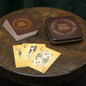 The Lord of The Rings Playing Cards Standard Deck with Embossed Tin - Sweets and Geeks