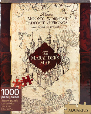 Harry Potter Marauders Map 1000 Pc Jigsaw Puzzle - Sweets and Geeks