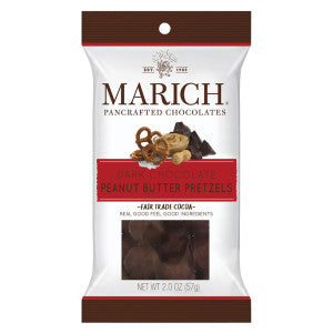 MARICH COUNTER BAG - Dark Chocolate Peanut Butter Pretzels - 2.1 oz - Sweets and Geeks