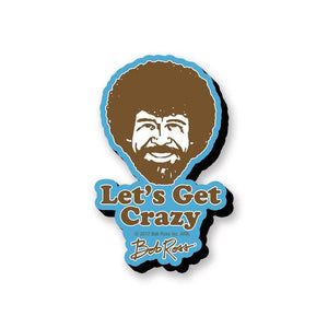 Bob Ross Let's Get Crazy Funky Chunky Magnet - Sweets and Geeks