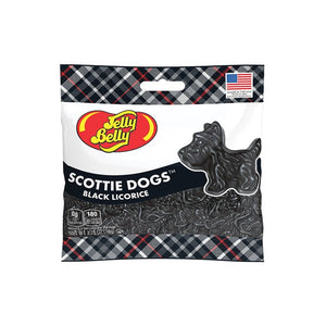 Jelly Belly Scottie Dogs Black Licorice 2.75 oz Grab & Go® Bag - Sweets and Geeks