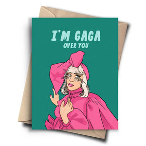 Funny Anniversary Card - Lady Gaga Love Valentines Day Card - Sweets and Geeks