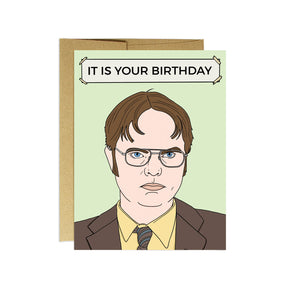 The Office Dwight It Is Your Birthday Card - Sweets and Geeks