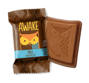 AWAKE CAFFEINATED CHOC BITES DISPLAY-MILK - Sweets and Geeks