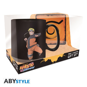 Naruto Shippuden - Naruto Clone Jutsu Magic Mug & Coaster Gift Set - Sweets and Geeks