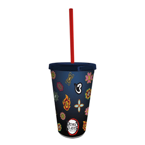 Demon Slayer - Pillars Plastic Tumbler 16 oz. - Sweets and Geeks