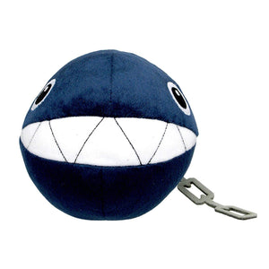 Sanei Super Mario All Star Collection AC24 Chain Chomp Plush, 5" - Sweets and Geeks