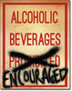 Alcoholic Beverages Metal Tin Sign - Sweets and Geeks