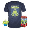 Funko Pop! Tees: Alien (Toy Story 4) (Glow in the Dark) and Claw Tee (Size XL) - Sweets and Geeks
