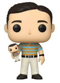 Funko POP! Movies: The 40-Year-Old Virgin - Andy Stitzer Holding Oscar Goldman #1064 - Sweets and Geeks