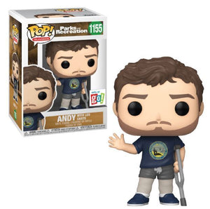 Funko Pop! Television: Parks and Recreation - Andy (With Leg Casts) (GO! Exclusive) - Sweets and Geeks