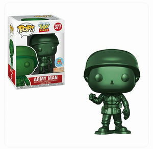 Funko Pop Disney Pixar: Toys Story - Army Man (Metallic) (Box Lunch Exclusive) #377 - Sweets and Geeks