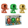 Funko POP! Heroes - Aquaman: Arthur Curry in Hero Suit (Chrome 3-Pack) - Sweets and Geeks