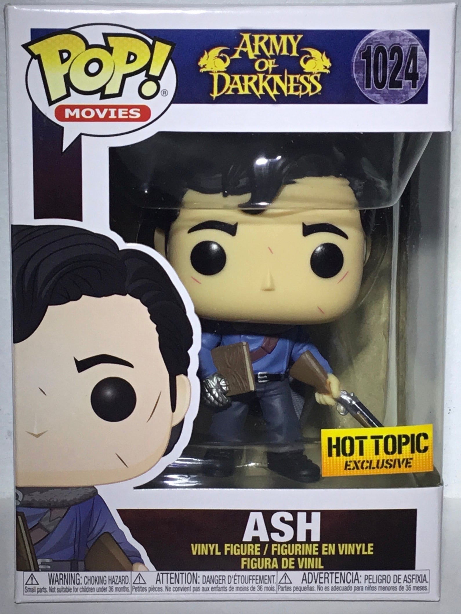 Funko Pop! Movies: Army of Darkness Ash with Necronomicon (Hot Topic  Exclusive) #1024