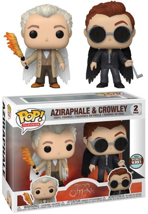 Funko Pop! Television - Good Omens - Aziraphale & Crowley - 2 Pack - Sweets and Geeks