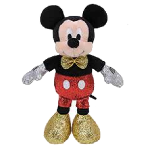 Ty Disney - Mickey Super Sparkle Red reg Beanie Baby - Sweets and Geeks