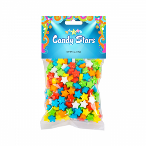 Candy Stars Peg Bag 6oz - Sweets and Geeks