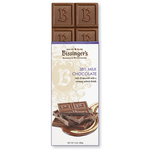 Bissinger's 38% Milk Chocolate Bar 3oz - Sweets and Geeks